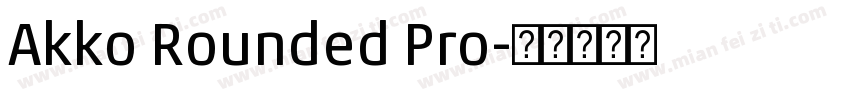 Akko Rounded Pro字体转换